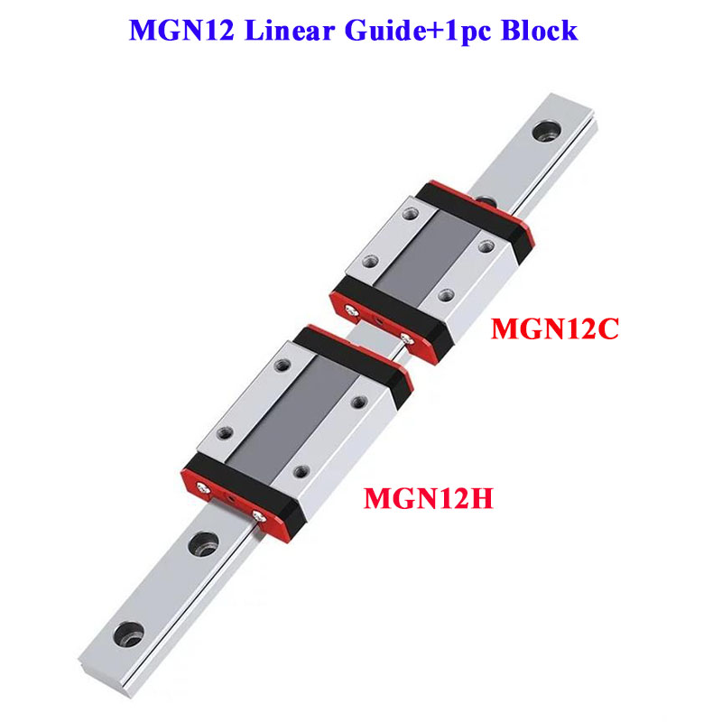 Linear Rail Mgn12H Set - 12 مللي متر دليل خطي MGN12