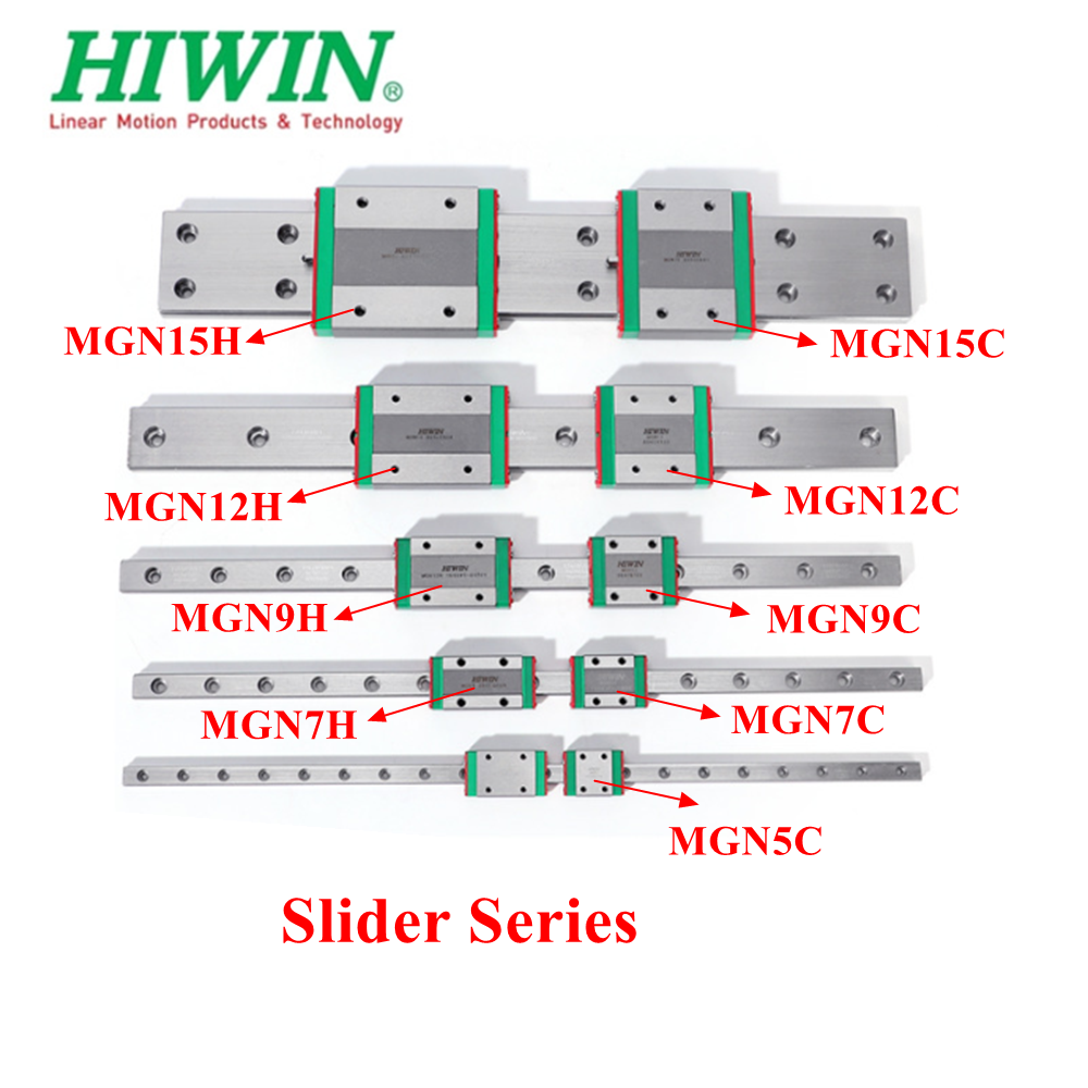 Linear Rail Mgn12H Set - HIWIN أصلي: مكبس توجيه خطي مصغر
