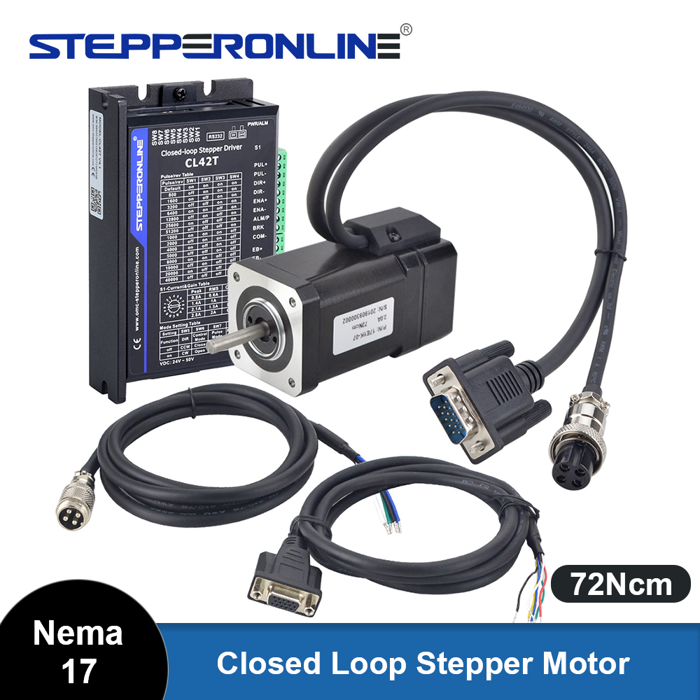 STEPPERONLINE TP Series Nema 1 - مراجعة Closed Loop Stepper Motor Nema 17 وسعره