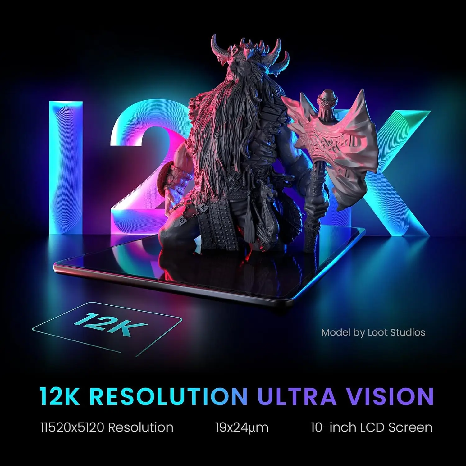 طابعة ثلاثية الأبعاد Saturn 3  - مراجعة 12K Monochrome Lcd Resin 3D Printer وسعره