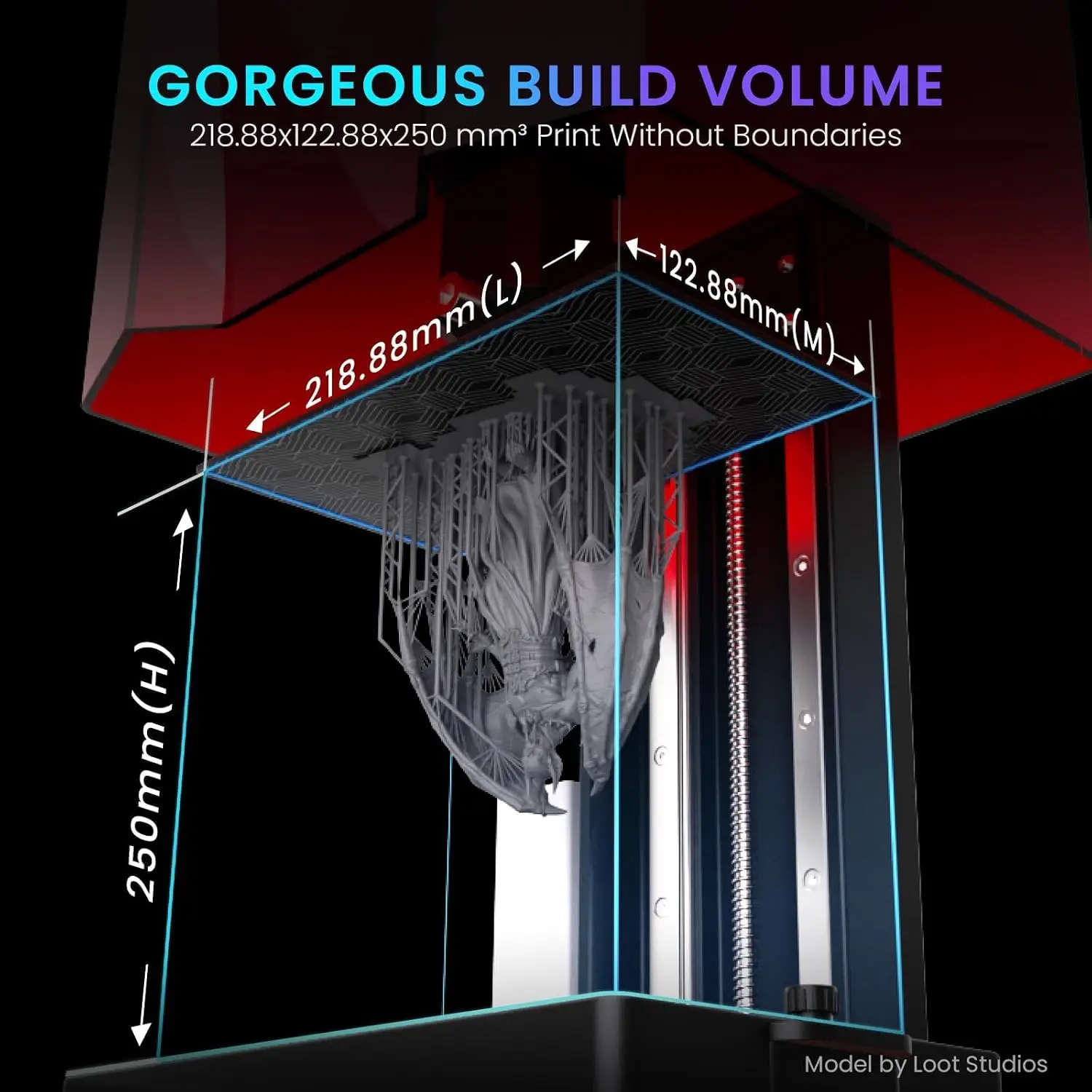 طابعة ثلاثية الأبعاد Saturn 3  - مراجعة 12K Monochrome Lcd Resin 3D Printer وسعره