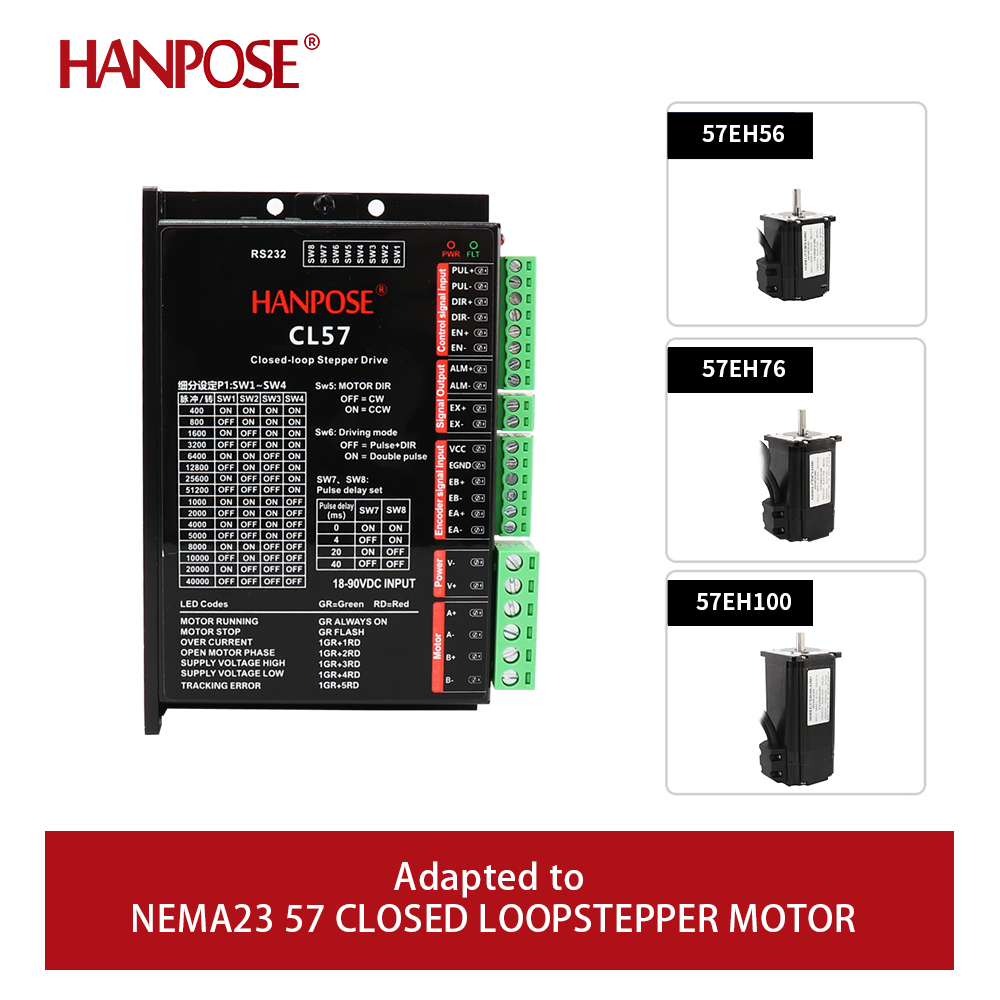 محرك سيرفو هجين CL57 ذو حلقة م - مراجعة Closed Loop Stepper Motor Nema 17 وسعره