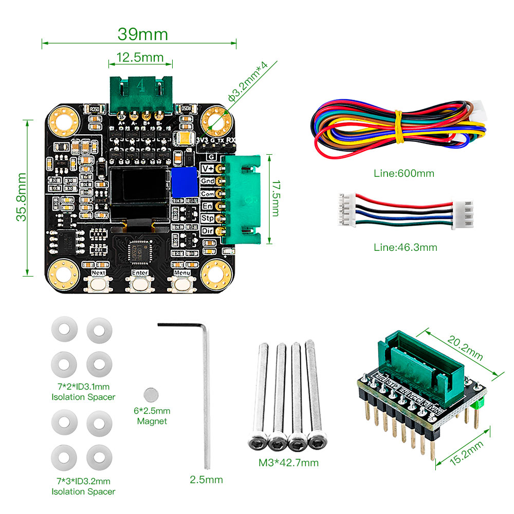 Makerbase MKS SERVO42C PCBA NE - مراجعة Closed Loop Stepper Motor Nema 17 وسعره