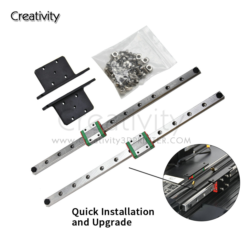 Ender3/V2/ Pro ترقية Y-محور ال - مراجعة Linear Rail Mgn12H Set وسعره